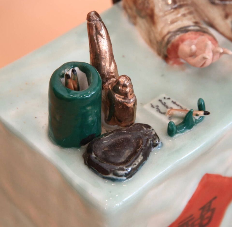 景徳鎮磁器 銭老板 インテリア置物 WWW_IMPECCABLEHEALTHCARESERVICES_COM