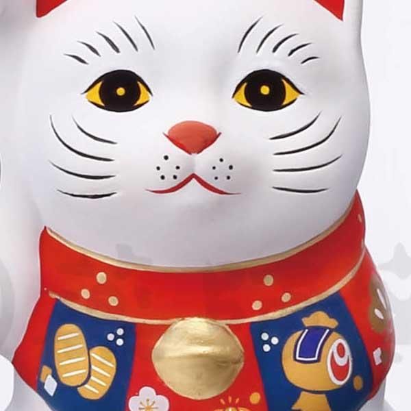 福づくし 招き猫（白・小） 置物 7872 ※陶器,まねき猫,縁起物,和,民芸品,工芸品,日本,レトロモダン,かわいい,可愛い,キャット,ねこ,高級感,エモい,古来  - メルカリ