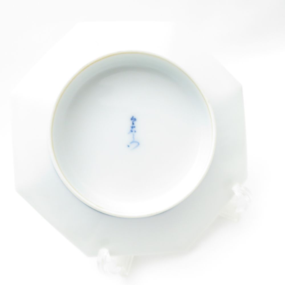 美品 今泉今右衛門 八角皿 5枚 13cmプレート 小皿 セット