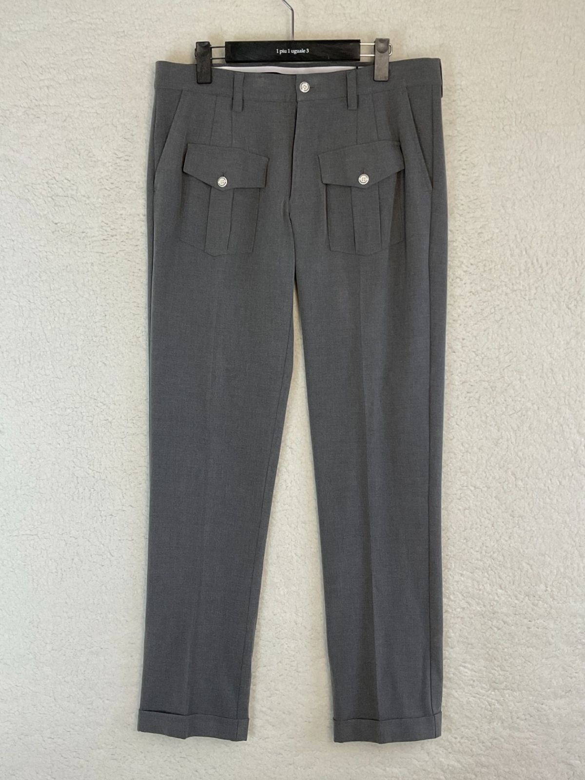1PIU1UGUALE3 GOLF 5 グレー G.LONG PANTS BUSHブッシュパンツ