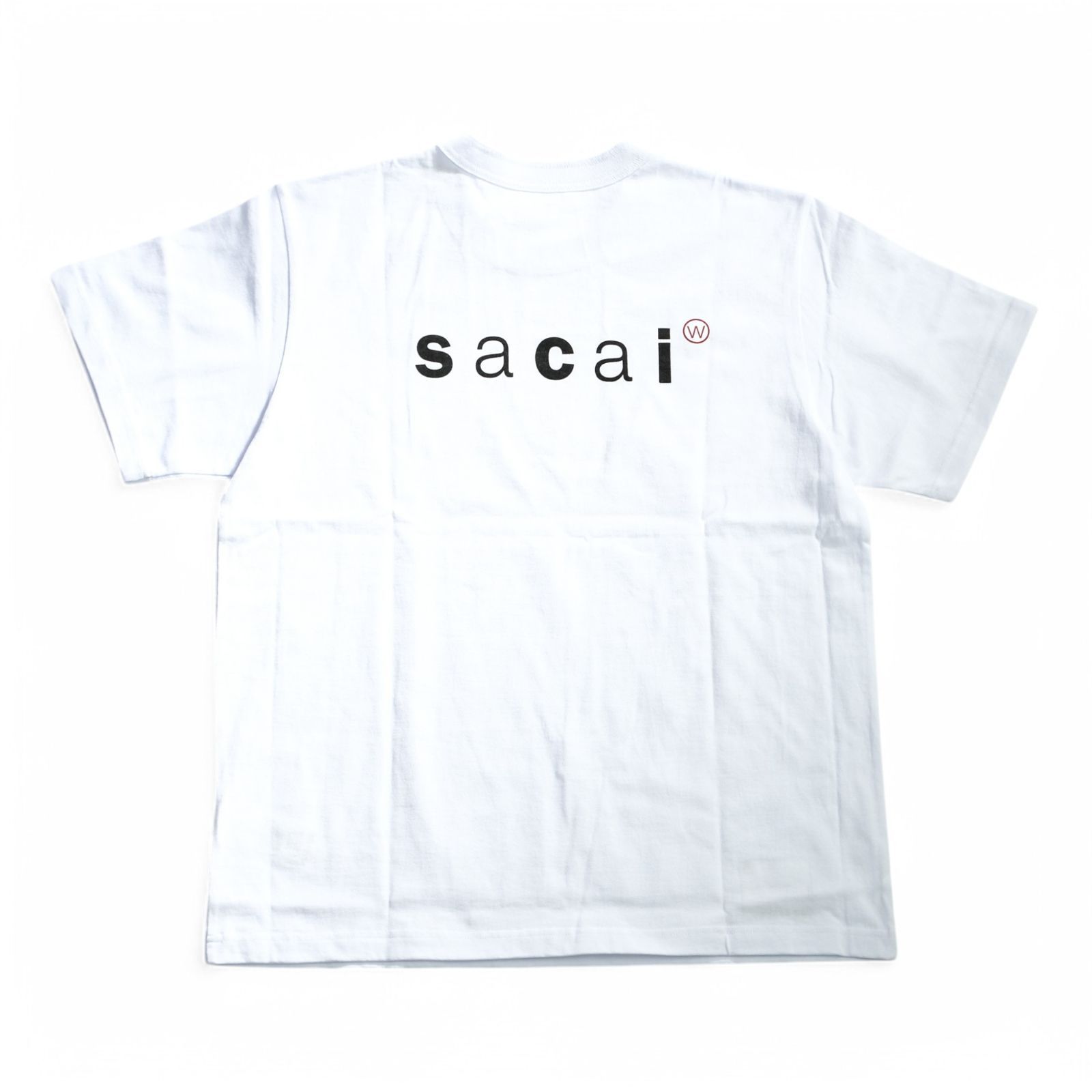 Wtaps Sacai Print T-Shirt サカイ ダブルタップス白 sacai Wtaps サカイ ダブルタップス バック Logo Tシャツ サイズ