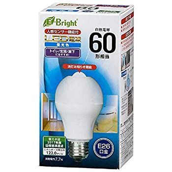 【-非常に良い】 オーム電機 LED電球 E26 60形相当 人感センサー付 昼光色 LDA8D-H R21 06-3594 OHM