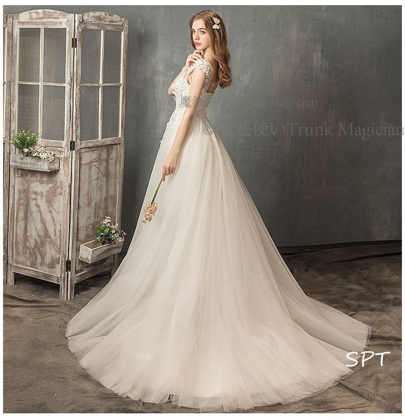 ウェディングドレス フラワーチュール