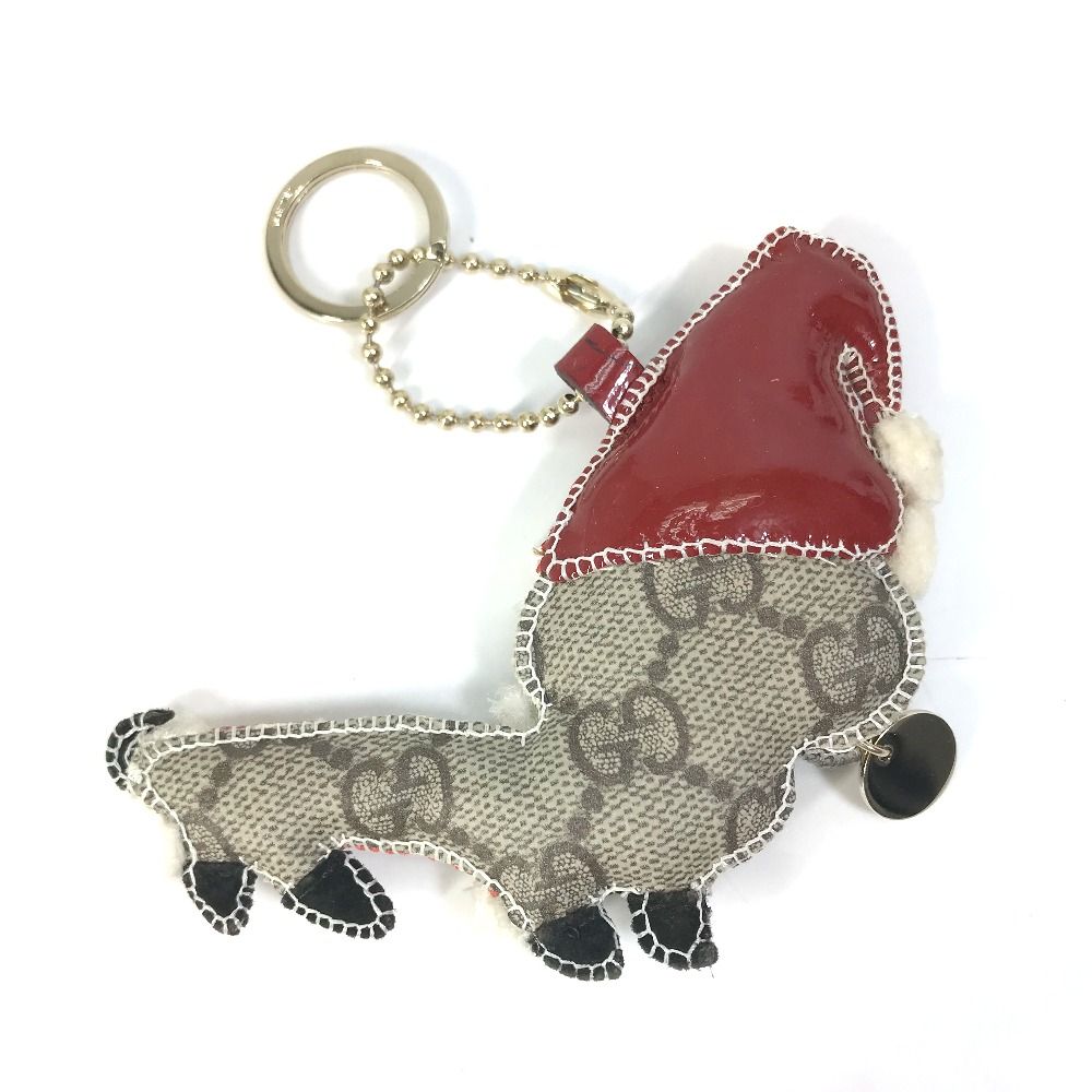 GUCCI グッチ バッグチャーム キーリング GG チワワ 犬 GG