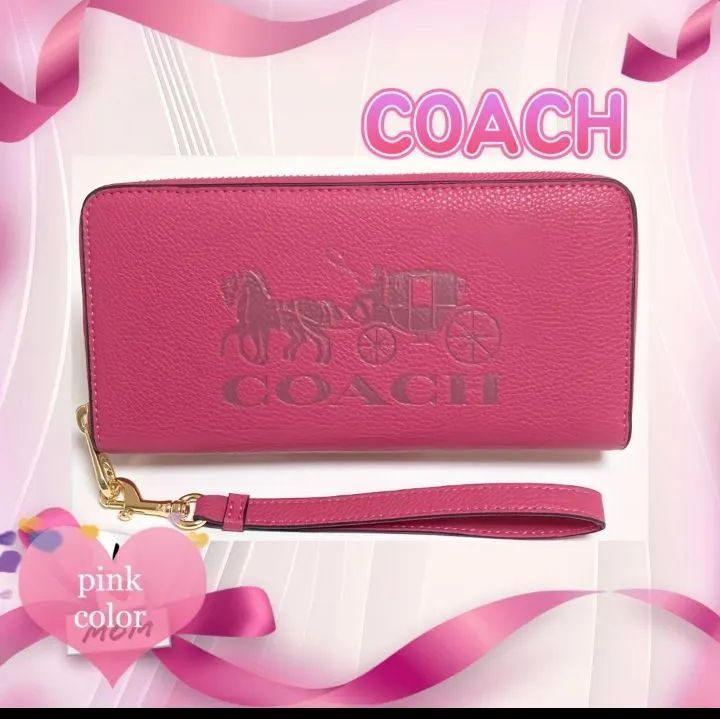 ✳️ Sale 匿名配送 新品 ✳️ COACH コーチ 財布 ✳️ ピンク色