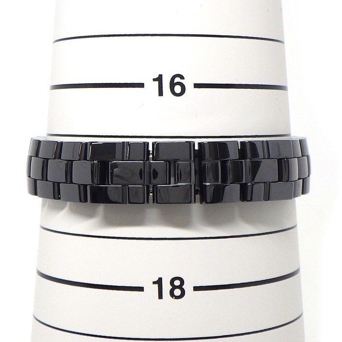 シャネル CHANEL 腕時計 J12 H2569 ブラック文字盤 カレンダー 8ポイント ダイヤインデックス 計0.04ct セラミック SS クオーツアナログ 【中古】 CHANEL - シャネル CHANEL 腕時計 J12 H2569 ブラック文字盤