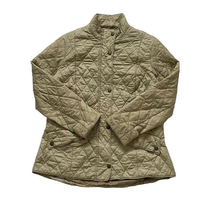 Barbour バブアー キルティング ブルゾン ベージュ メンズ Lサイズ相当 