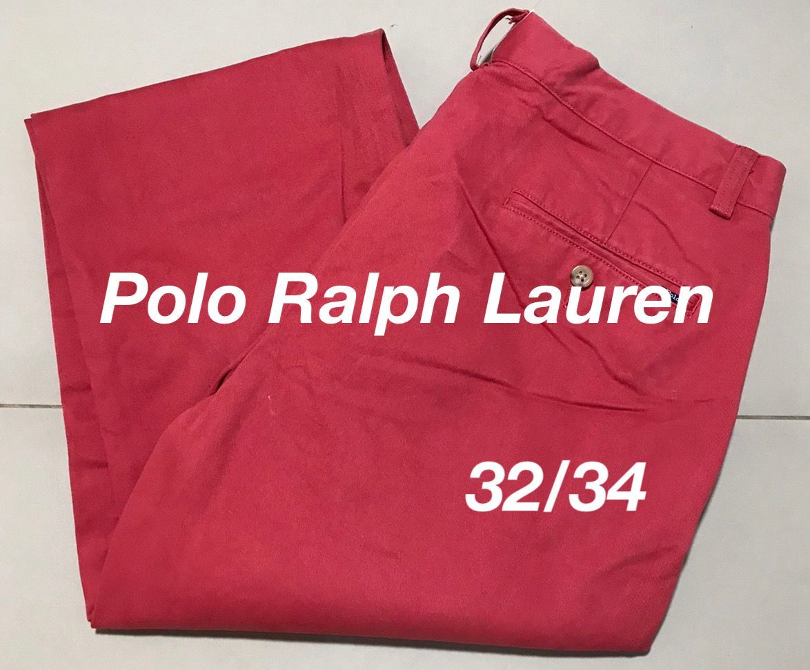 CN128【Polo Ralph Lauren☆チノパン】サイズ32/34 古着 ポロチノ