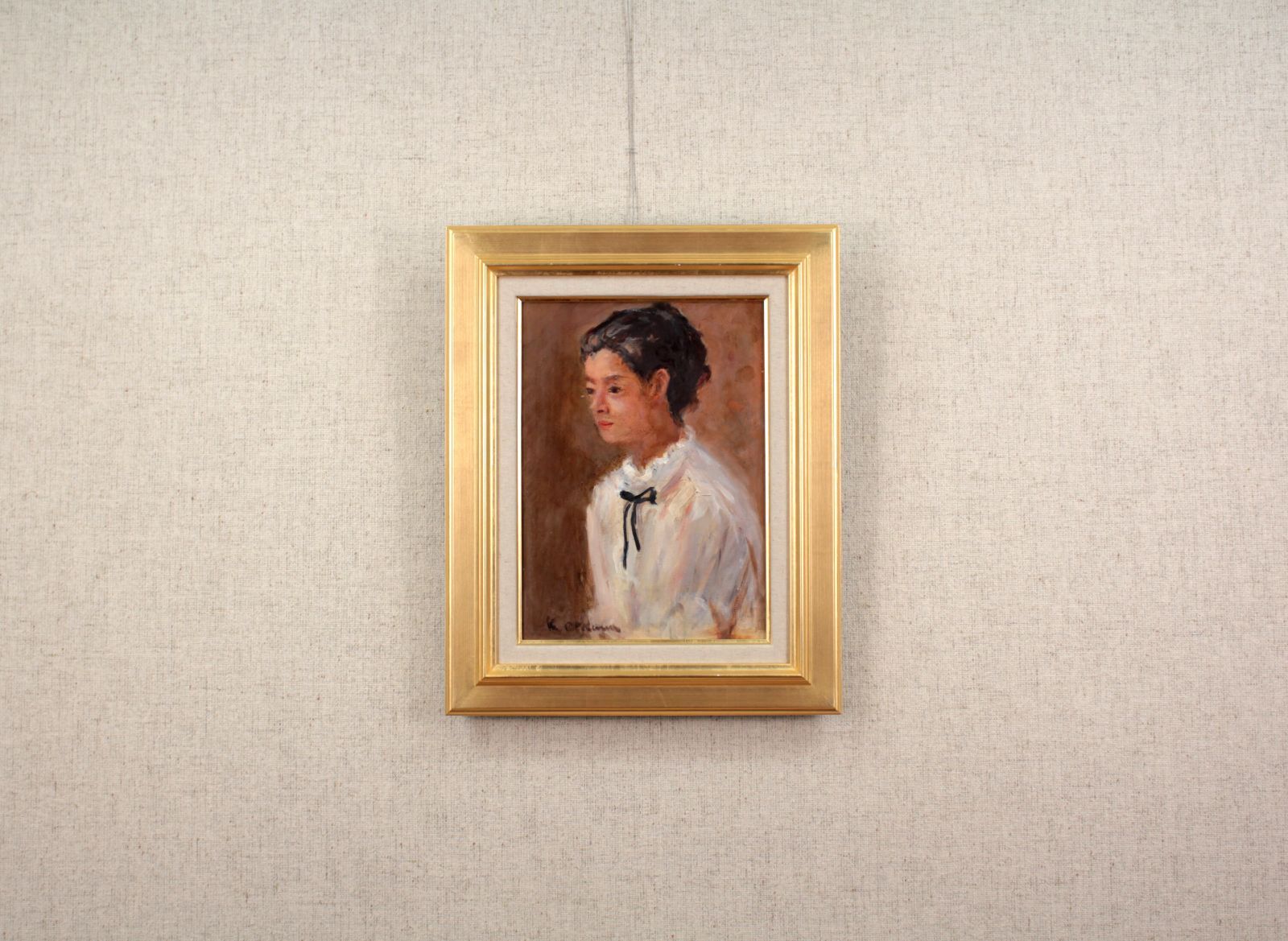 作家不明『女性像』油彩画 絵画 作家不明『女性像』油彩画 絵画 - メルカリ