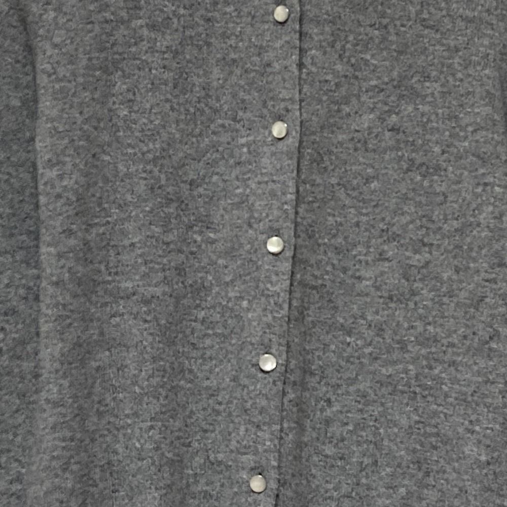 美品 Drawer ドゥロワー カシミヤ クルーネック ニットカーディガン