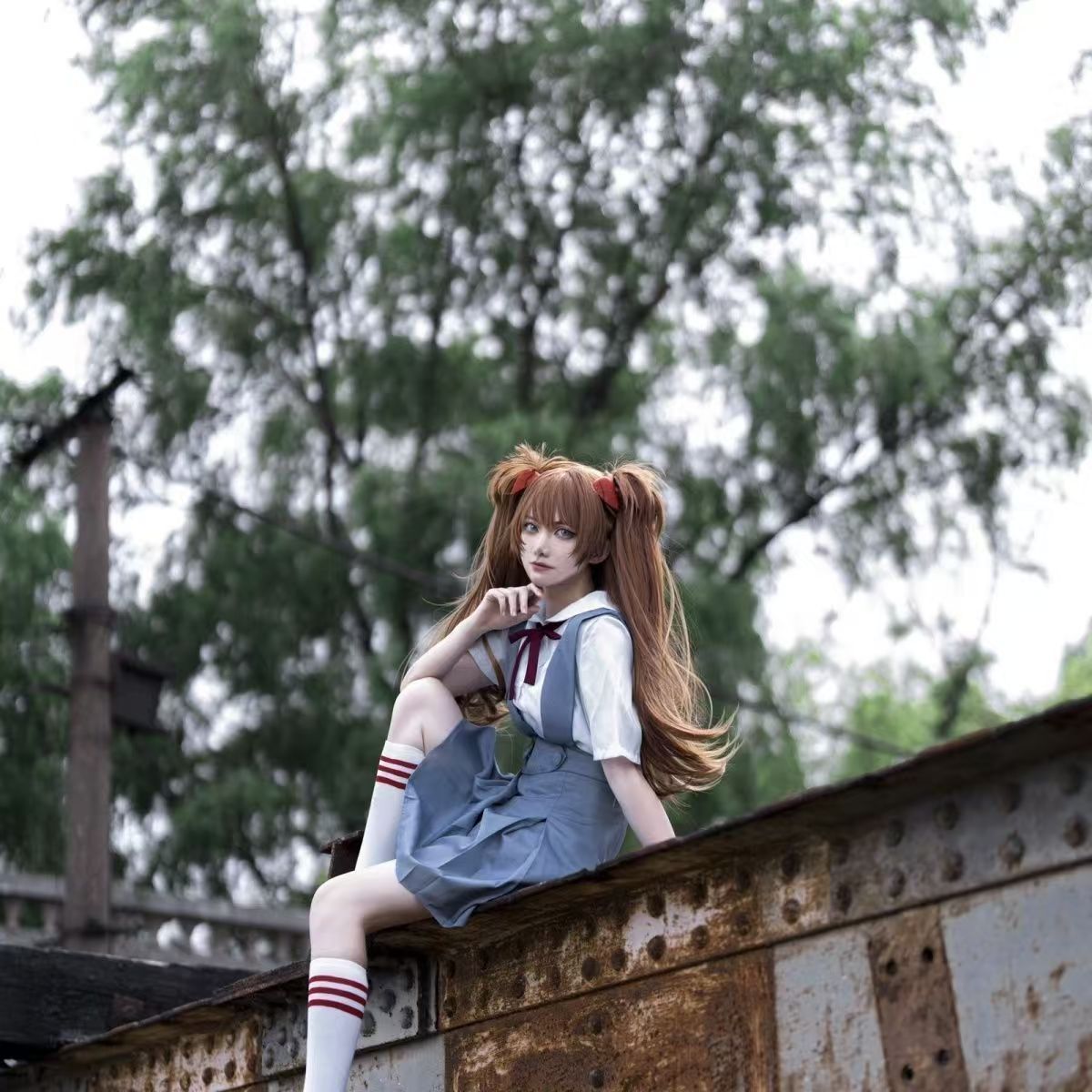 Cosplay 新世紀エヴァンゲリオン風 綾波レイ 明日香 惣流 アスカ Cosplay 新世紀エヴァンゲリオン風 綾波レイ 明日香 惣流 アスカ