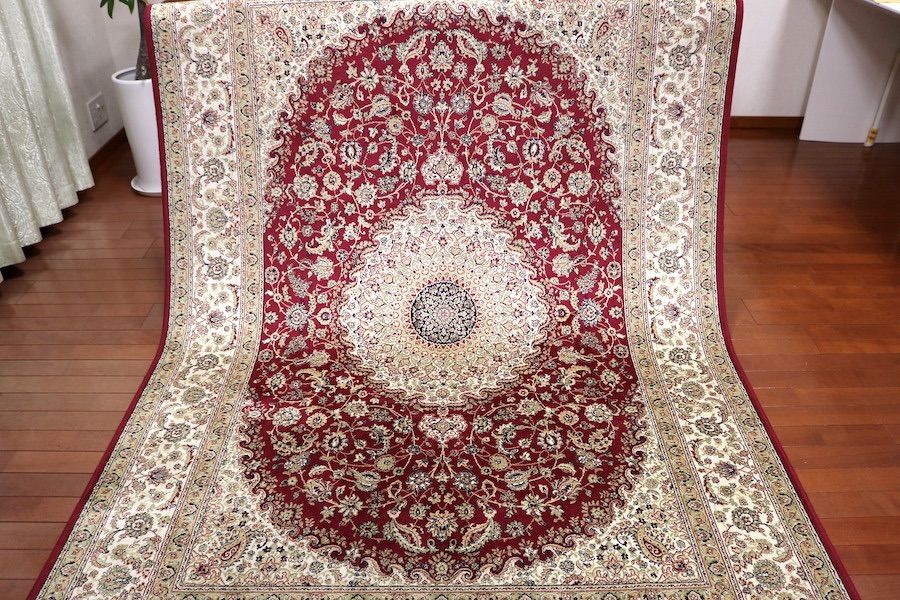 ペルシャ柄絨毯 160×230 新品未使用 ラグ カーペット 訳あり ペルシャ柄絨毯 160×230 新品未使用 ラグ カーペット ネイビー 訳あり