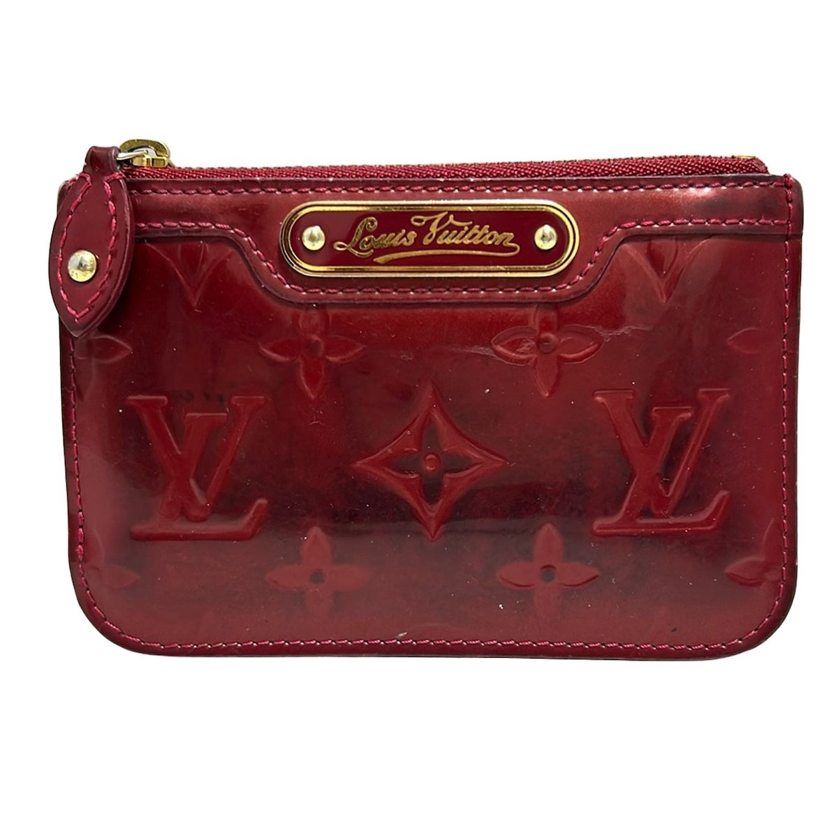 LOUIS VUITTON ルイヴィトン コインケース モノグラムヴェルニ ポシェットクレNM M93559 ポムダムール レザー