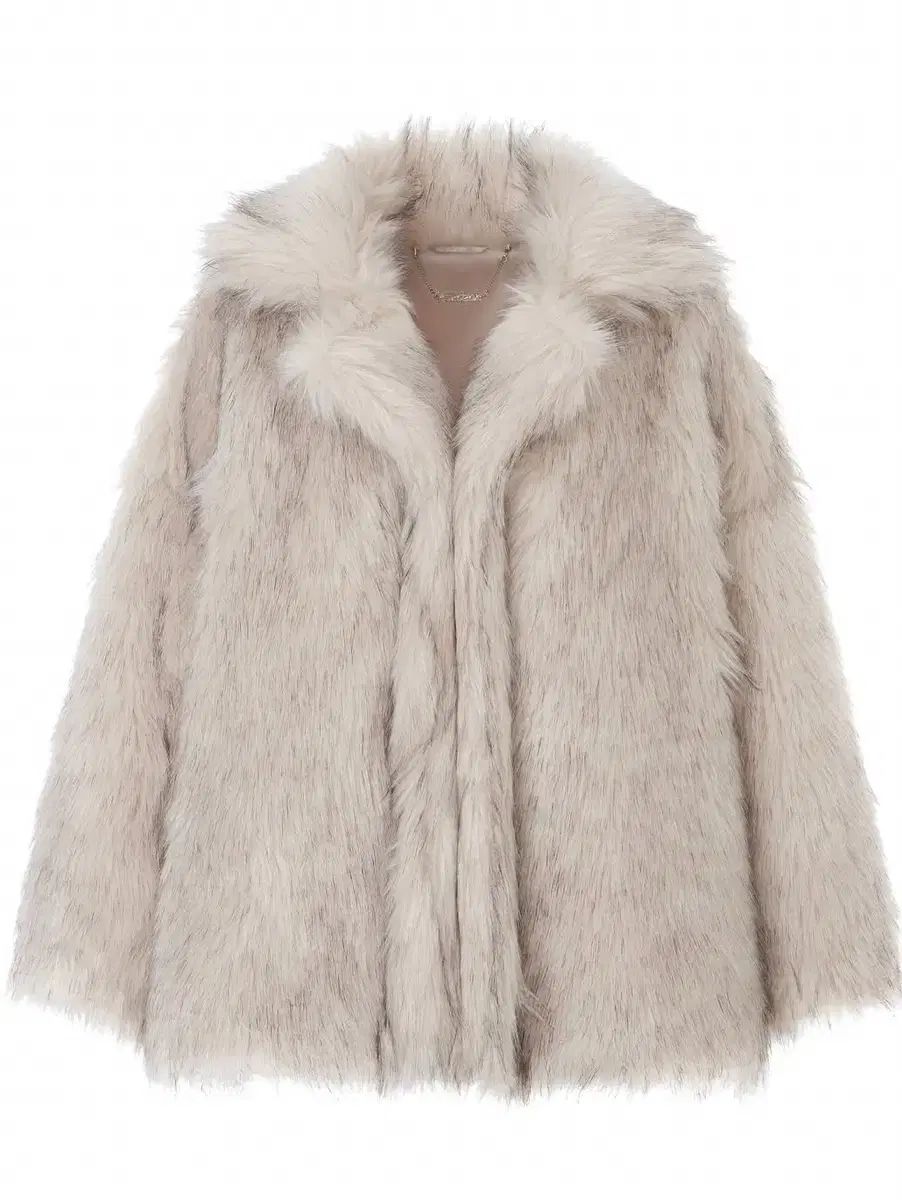 palejade PJ オーバーサイズ ファージャケット アイボリー