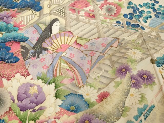 ベストストア日本一受賞店！■平和屋着物■豪華振袖　駒刺繍　遠山舞花文　暈し染め　金彩　逸品　e1536 ベストストア日本一受賞店！□平和屋着物□豪華振袖 駒刺繍 吉祥