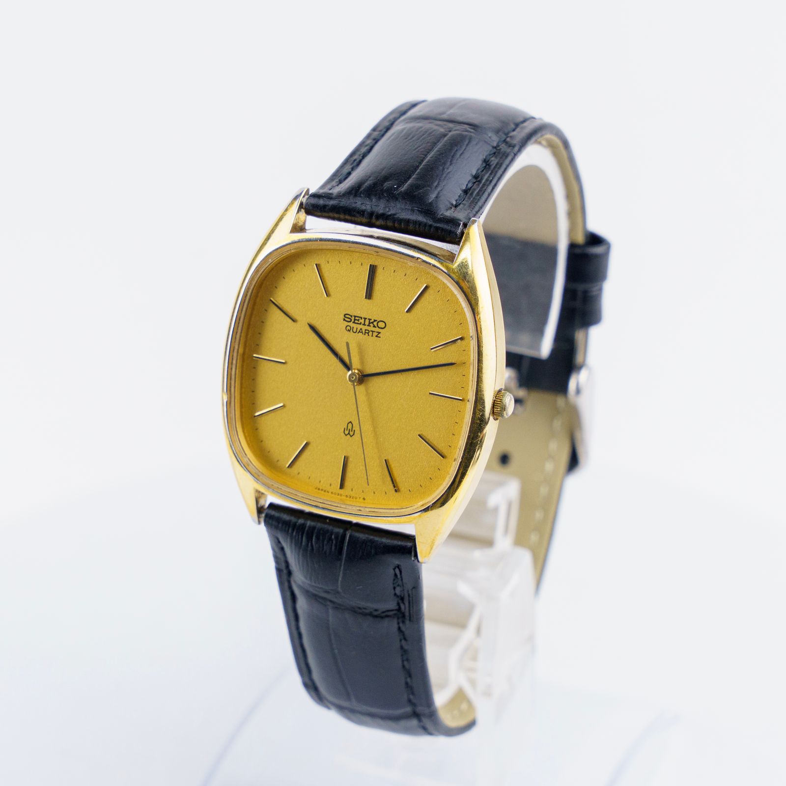 SEIKO Quartz 6030-5270 Square メンズ 腕時計 金メッキ バンド 2000s ＃1546