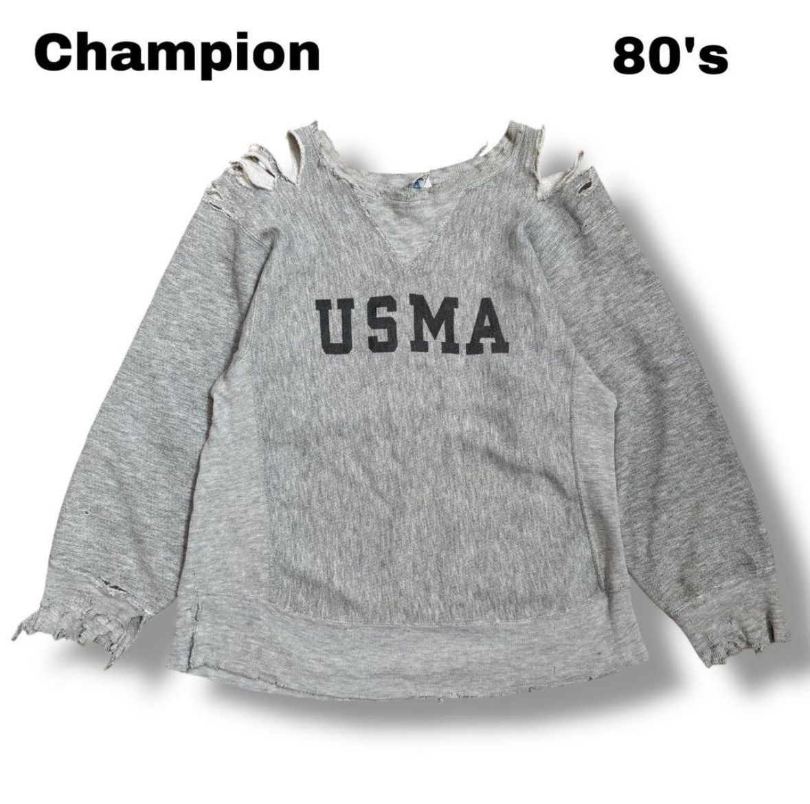 Champion USMA トリコタグ 80s USA製　美品 Champion】80sUSA製トリコタグUSMA ReverseWeave - メルカリ
