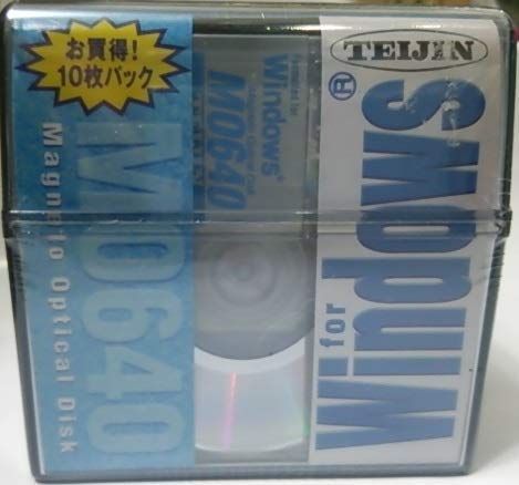 TEIJIN テイジン 640MB MOディスク Windows用 お買得10枚パック