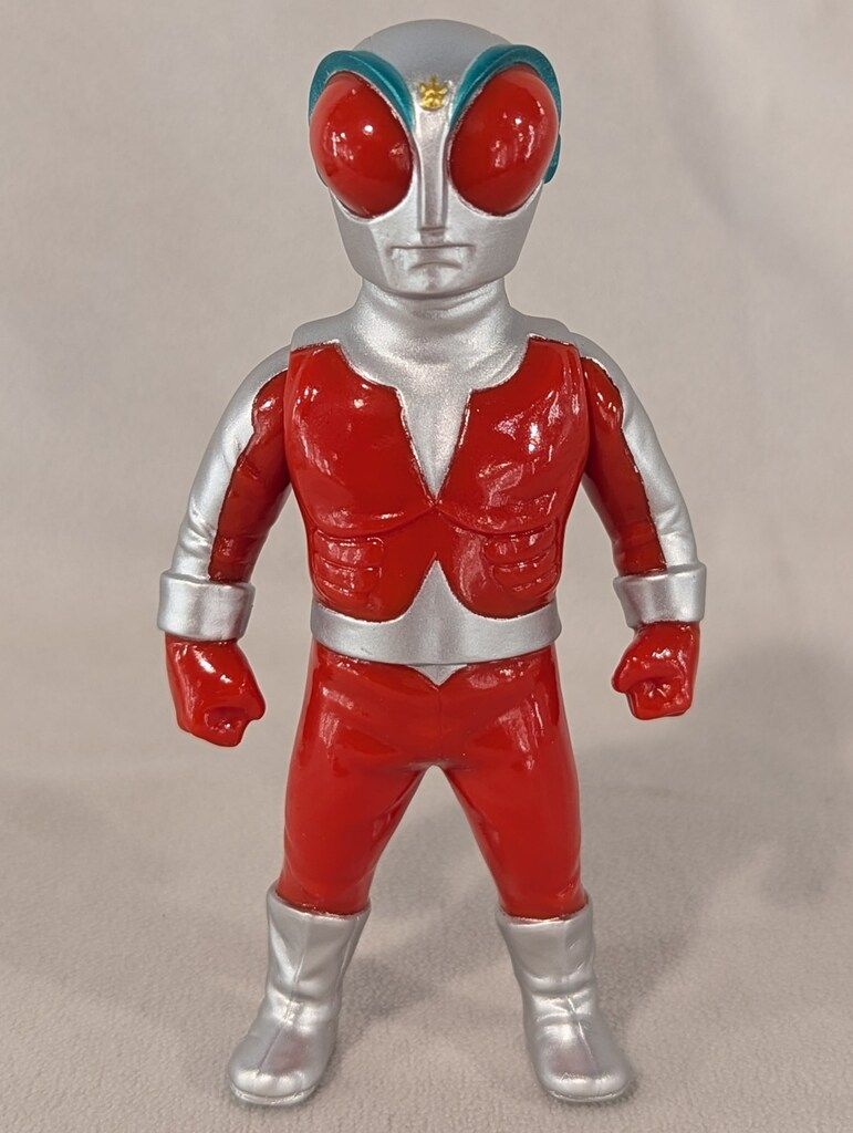 オンライン MAXTOY ミニソフビ怪獣倉庫シリーズ ファイヤーマン 赤成型