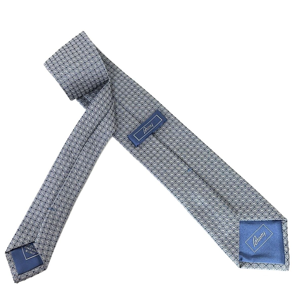 Brioni(ブリオーニ) ネクタイ メンズ美品 - ライトブルー×ブルー