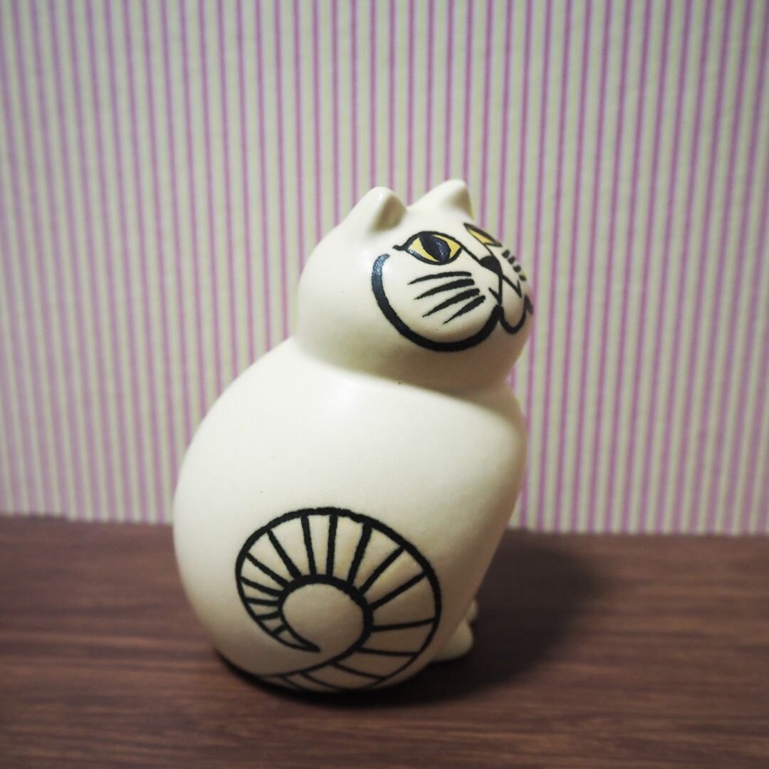 リサラーソン（LISA 公式 LARSON） キャットミア ミニ ホワイト ※小