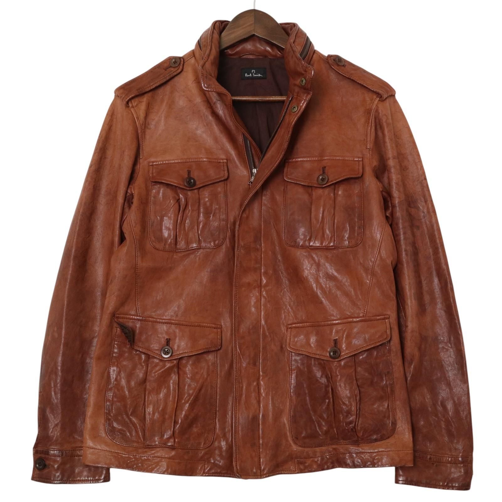 Paul Smith/ポールスミス ラムレザー M-65 レザージャケット 592ALB【ADF4T00959】