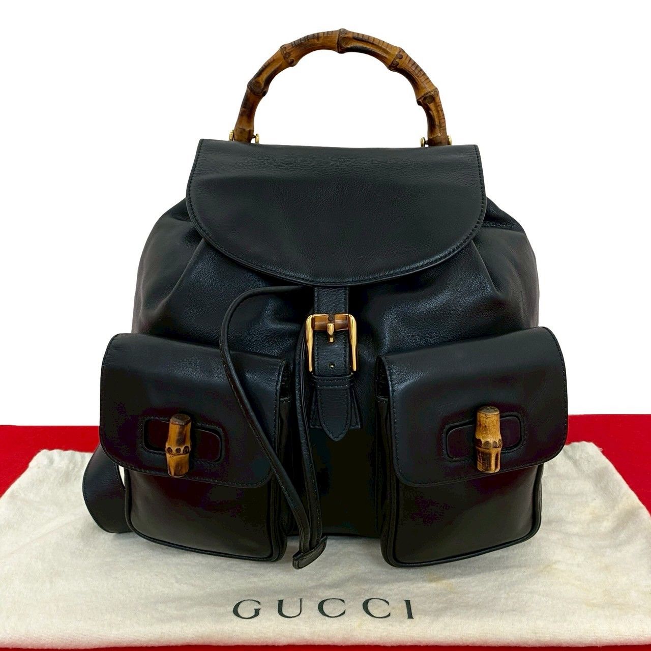 極 美品 袋付 GUCCI グッチ オールドグッチ ヴィンテージ