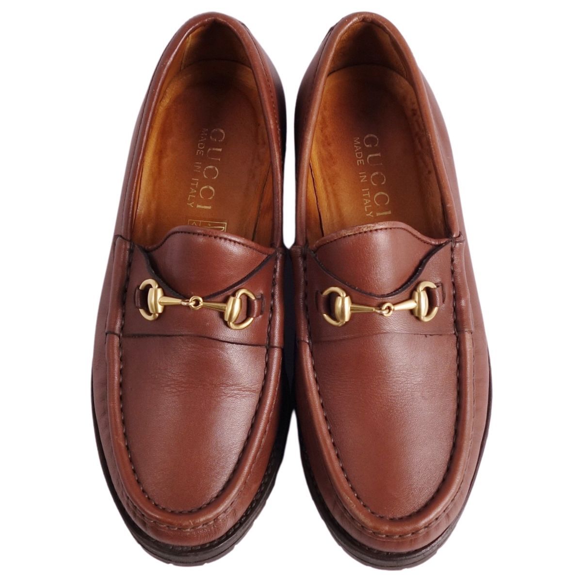 《未使用品》 GUCCI グッチ ホースビット ビットモカシン レザー 美品 グッチ GUCCI ローファー モカシン ホースビット レザー シューズ