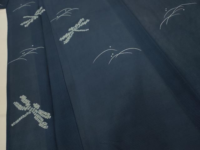☆専用☆美品 高島屋謹製 夏着物 正絹 絽和心を散らす夏の夜”小紋 E-34 ☆専用☆美品 高島屋謹製 夏着物 正絹 絽和心を散らす夏の夜