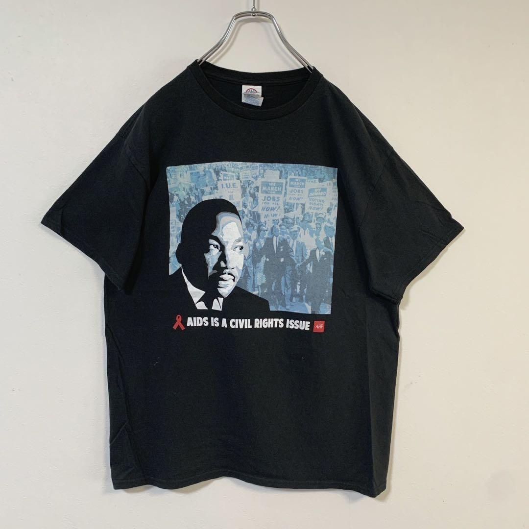 DELTA マーティンルーサ キング牧師プリント Tシャツ Lサイズ