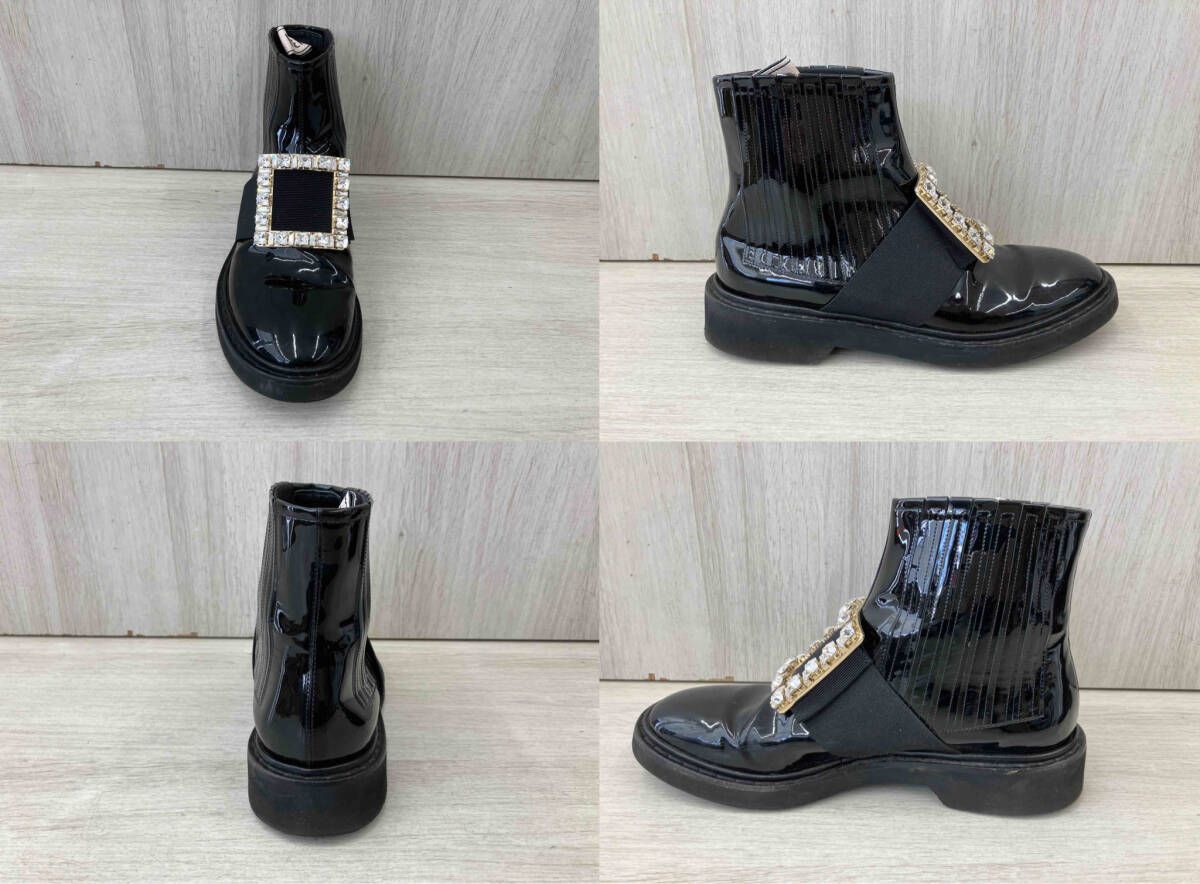 ロジェ ヴィヴィエ Roger vivier エナメル ショートブーツ サイズ35 1|2 ブラック WWW_OLIVIERBERNSTEIN_COM