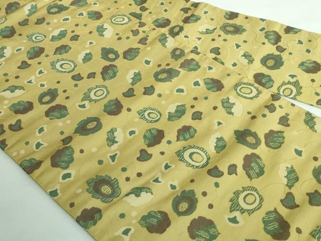 DA803 織賓名錦集　定価¥212,500 錦唐織 九寸名古屋帯 小葵 菊 金糸 銀糸 正絹 Q897 平和屋着物