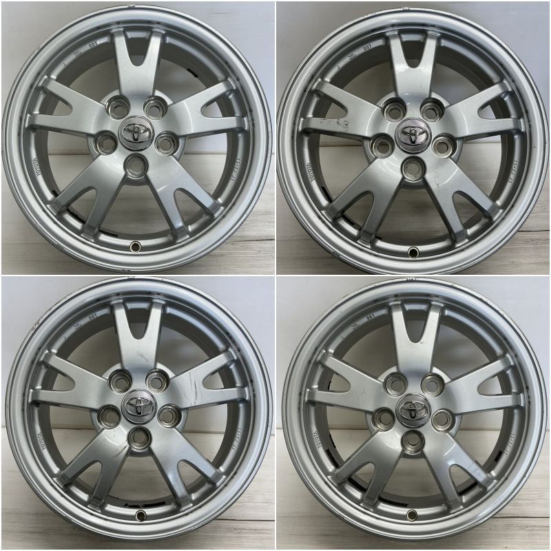 １５インチホイール　プリウス、ウィッシュ等 中古 15インチ アルミ トヨタ プリウス 純正 4本セット<BR