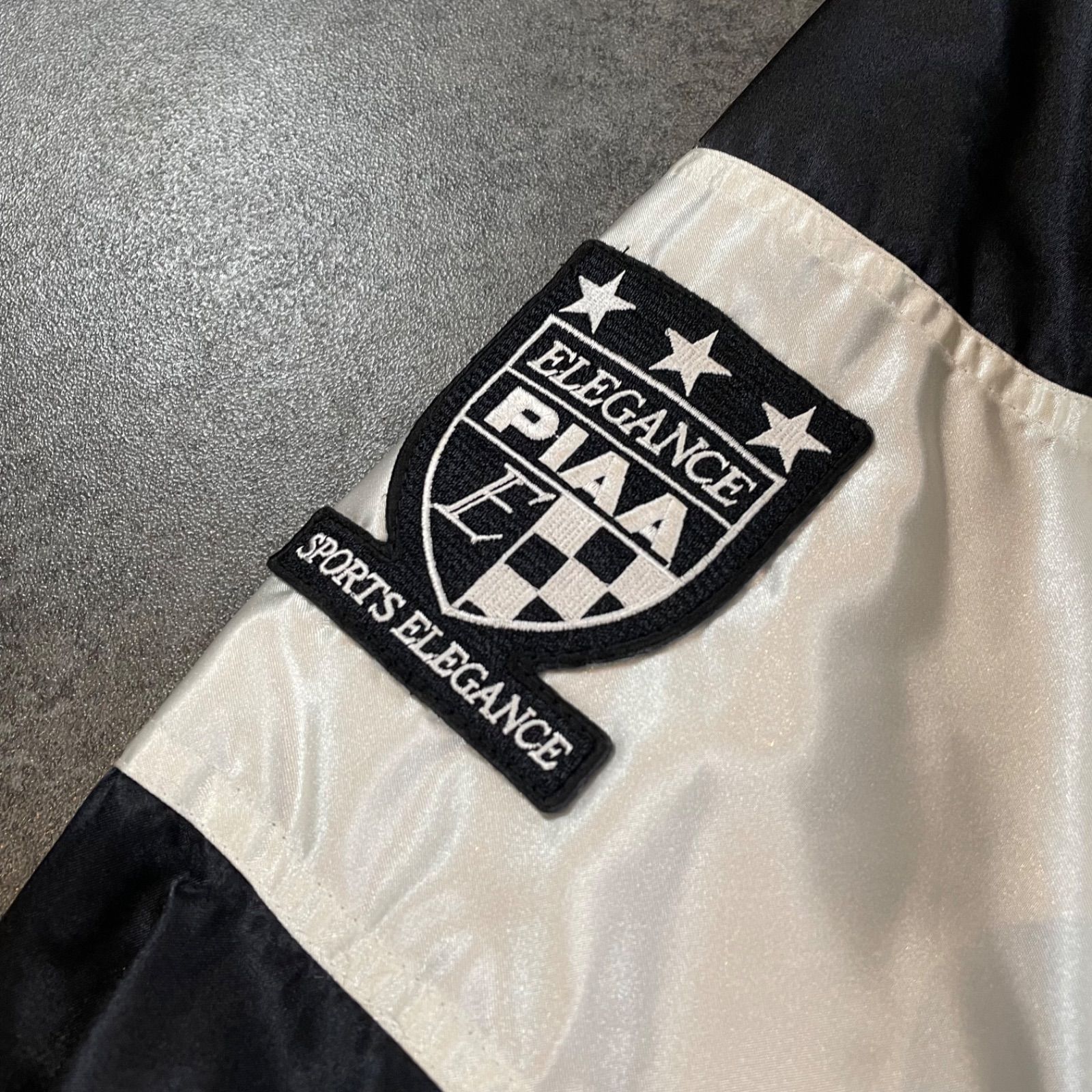 Vintage MOTOR SPORTS PIAA 100% Nylon Stadium Jumper Black/White モータースポーツピア  ピア ヴィンテージ スタジャン スタジアムジャンパー レーシングジャケット 中綿 ブルゾン モノトーン - メルカリ