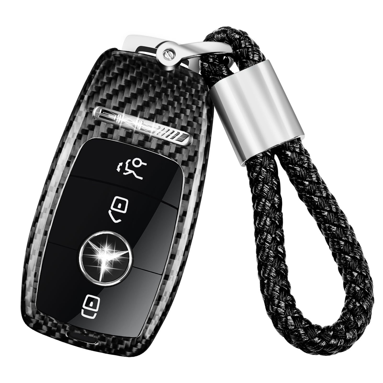 [T-carbon]メルセデスベンツ AMG GT63 S GT53 GT43 C63 C43 GLC43 E53 2023 2024 クーペコンバーチブルリアルカーボン保護カバーに適しています(シルバーブラック)