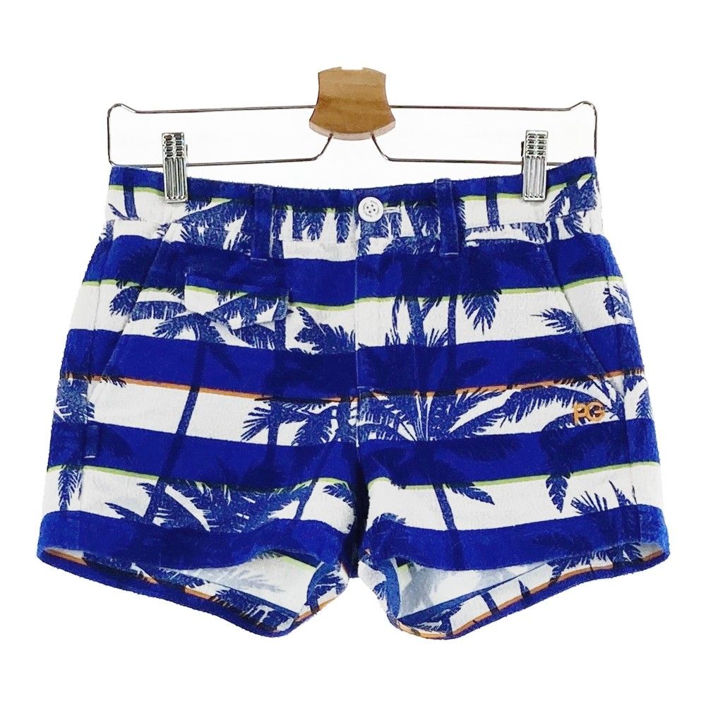 サイズ 0 PEARLY GATES パーリーゲイツ ショートパンツ ボーダー 総柄 ブルー系 240101281422 ゴルフウェア レディース ストスト