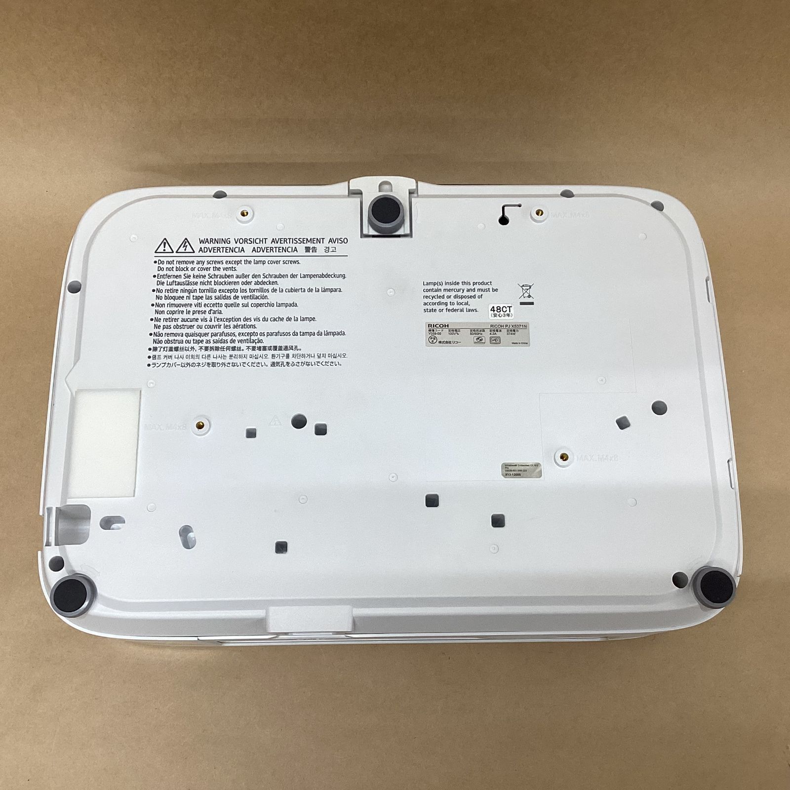 美品！RICOH プロジェクター PJ-X5371N ホワイト HDMI端子2つ 【公式通販】