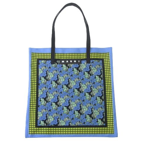 【美品】MARNIMARKET　バンダナトート（マルニマーケット） マルニ MARNI マーケット 美品 バンダナトートバッグ マルニカフェ