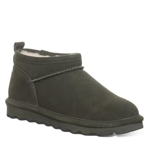 Bearpaw ベアパウ ムートンブーツ Super Shorty ショートブーツ 撥水加工 防汚加工 本革 防寒 あたたかい もこもこ Seaweed 24.0 cm