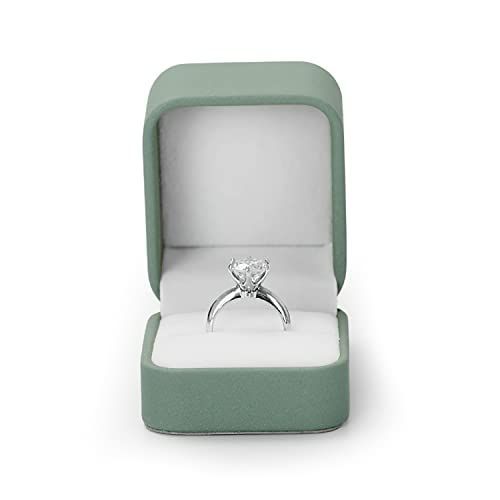 グリーンリングボックス Woodtenリングボックス ウェディングリングボックス 指輪ケースリングボックス プロポーズ レザーリングボックス ミニリングボックス ポータブルリングボックス