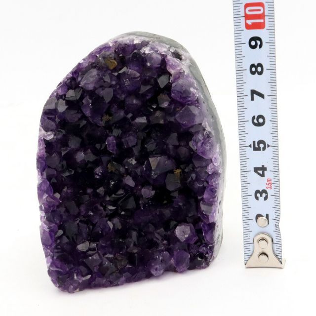 アメジスト クラスター 原石 側面磨き 1点物 515g ウルグアイ産