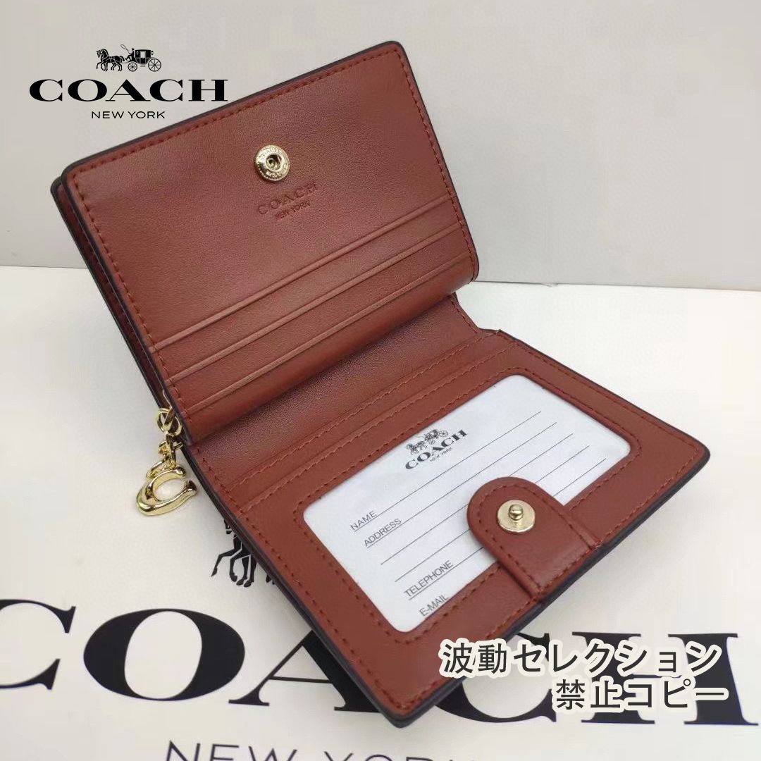 COACH シグネチャ二つ折り財布 猫柄 デザイン 箱・袋付き CC922 新品 - メルカリ