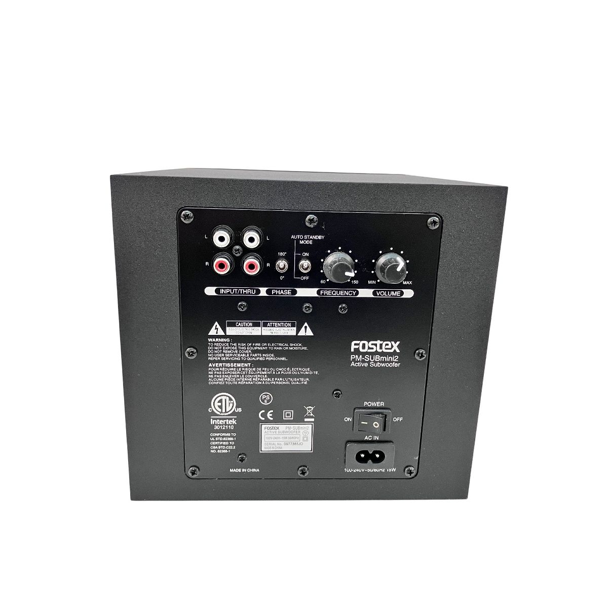  Fostex PM SUBmini 2 アクティブ サブウーファー フォステクス 音響機材 良好 サブウーファー ウーファー サラウンド