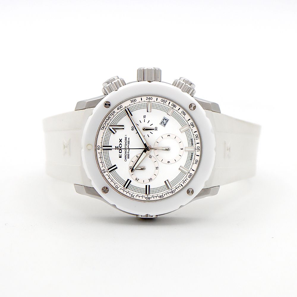 【100本限定】EDOX クロノオフショア1 クロノグラフメンズ クォーツ 白 EDOX（エドックス）クロノオフショア1 クォーツ シリーズ
