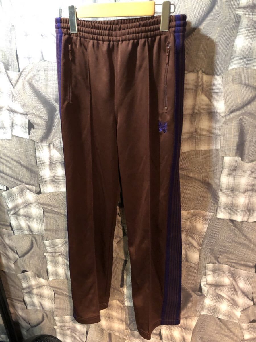 福岡 Needles ニードルズ トラックパンツ ジャージ XSサイズ ポリエステル ブラウン FK193 FK