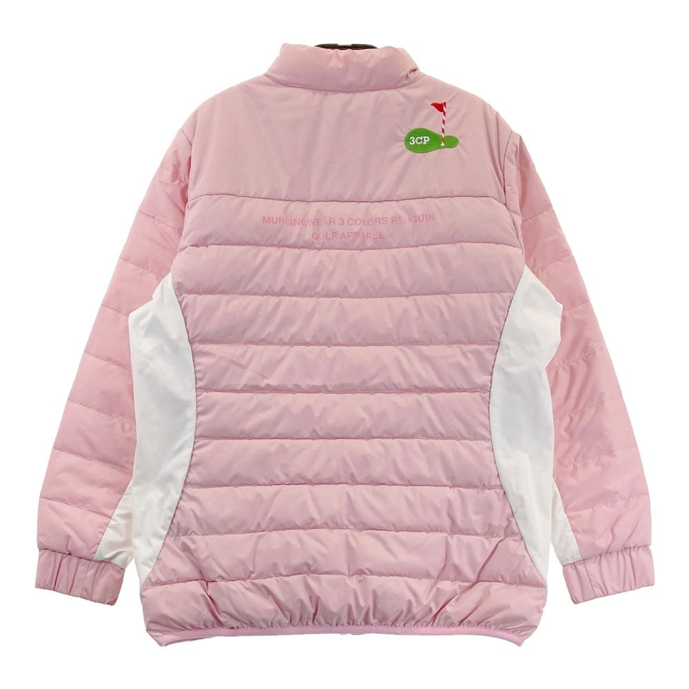 サイズ M MUNSING WEAR マンシングウェア バイ 中綿ジャケット ピンク系 240101403938 ゴルフウェア レディース ストスト