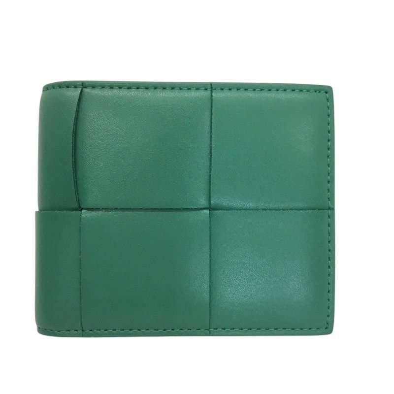 Bottega Veneta 二つ折り財布 グリーン 限定 BOTTEGA VENETA カセット 二つ折り財布 グリーン 緑 BOTTEGA