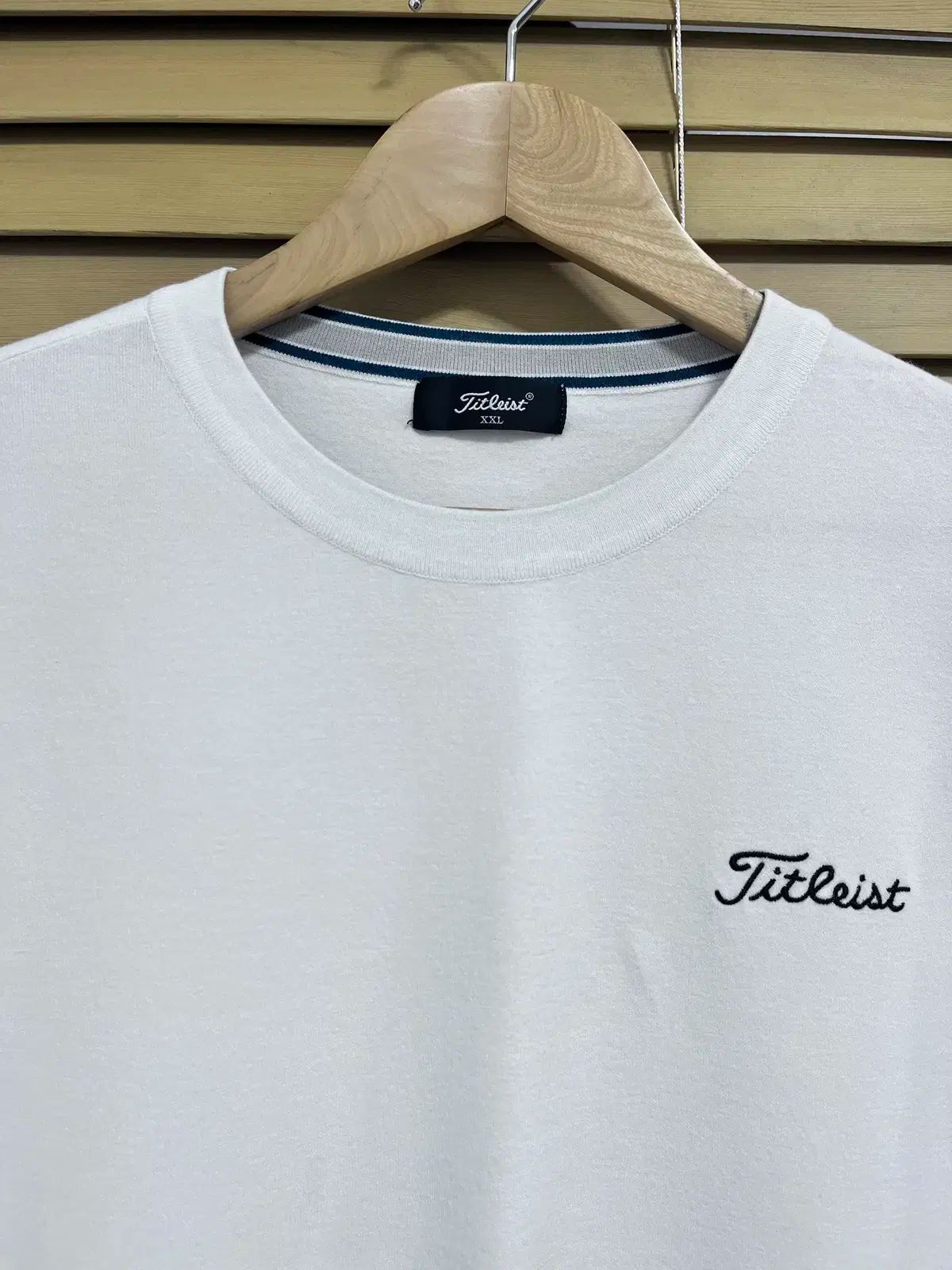 イタリーリスト メンズ 白 ラウンドネック ニット XXL サイズ