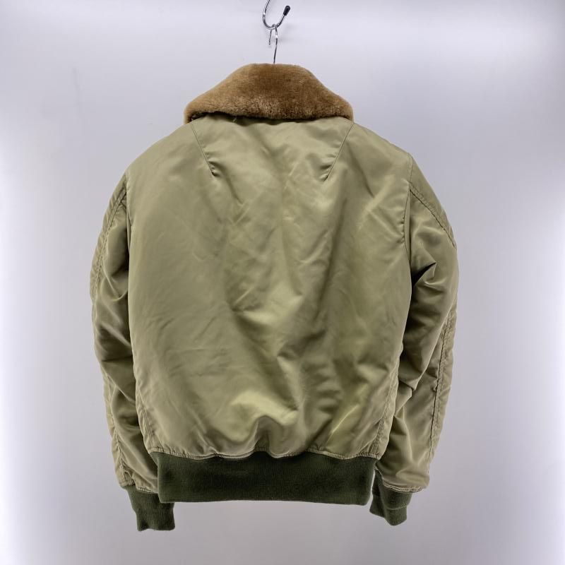中古】HOUSTON B-15B フライトジャケット オリーブ サイズ38