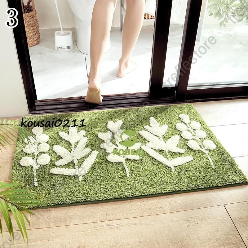【2025年最新作】 玄関マット おしゃれ 室内 屋外 北欧 風水 吸水マット 玄関 ドアマット 滑り止め付き 泥落とし 45*65 50*80